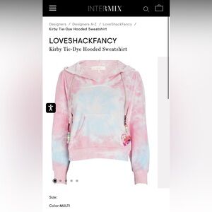 Love Shack Fancy Terry Hoodie NWT!!